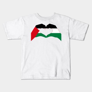 We Heart Palestine Patriot Flag Series Kids T-Shirt